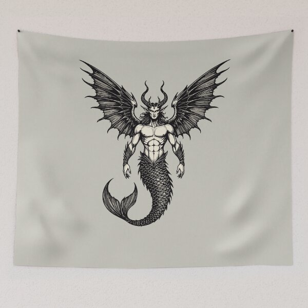 Item preview, Oceanic Crocell Demon Illustration designed and sold by taiche.