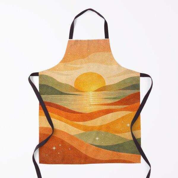 Item preview, Mid-Century Modern Sunset – Boho Starry Desert Landscape Art designed and sold by FatmaElhofy.