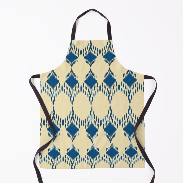 Artikelvorschau, Medaillonmuster in Marineblau, Indigo und Koralle (Ikat). entworfen und verkauft von AdesignbyG.