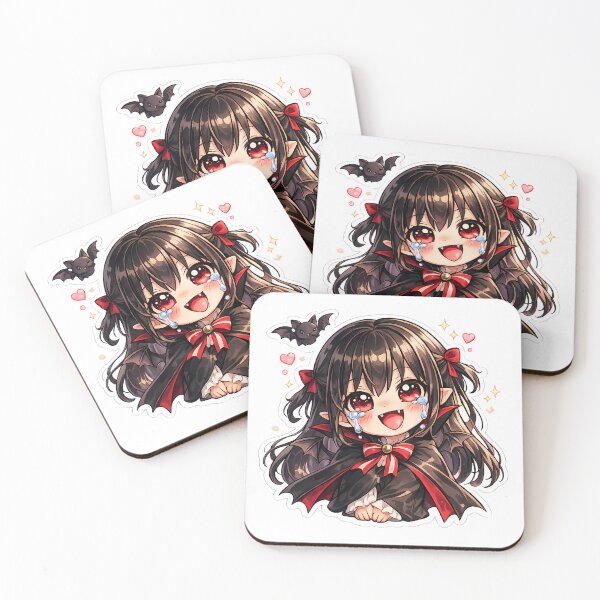 Item preview, Cute Vampire Anime Girl Sticker Kawaii Gothic Chibi Bat Spooky Aesthetic designed and sold by Art-Selling.