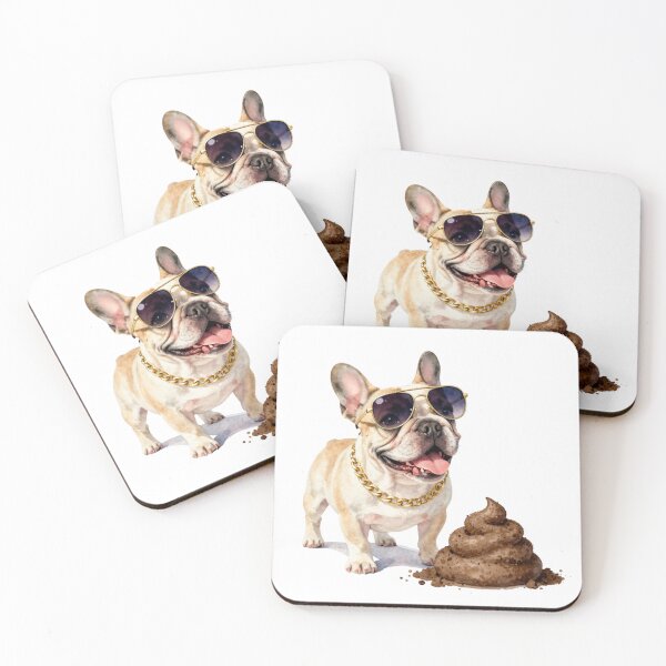Item preview, French Bulldog Poster - Bullshit - Colorful Dog Wall Art - Funny Watercolor Poster, Art Print Frenchie - Gift Idea for Dog Moms designed and sold by SophiesDesign27.