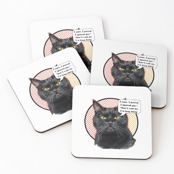 Item preview, snarky introvert black  cute  cat ver 3f |animal  humour black Cat |animals meme-Funny Pet Lover Meme – Cute Cat & Dog Sticker | Kitty Kitten Animal Humor | Cat Lover Gift designed and sold by mndesignworx.