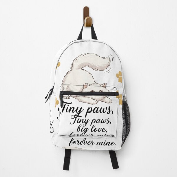 Item preview, Tiny Paws, Big Love – Cute Kitten Illustration with Sweet Cat Quote designed and sold by RushVibeWear.