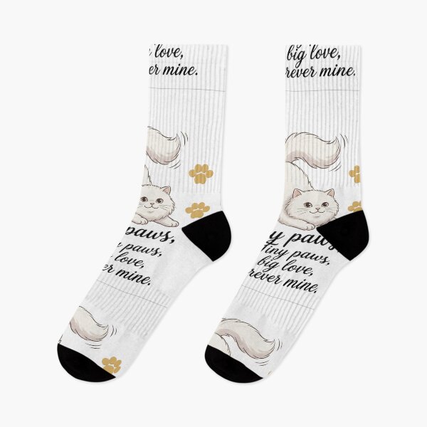 Item preview, Tiny Paws, Big Love – Cute Kitten Illustration with Sweet Cat Quote designed and sold by RushVibeWear.