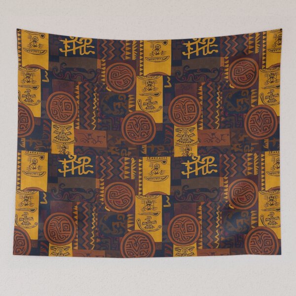 Item preview, Ancient Totems - Ethnic Mayan and Aztec Geometric Seamless Pattern designed and sold by myforestfog.