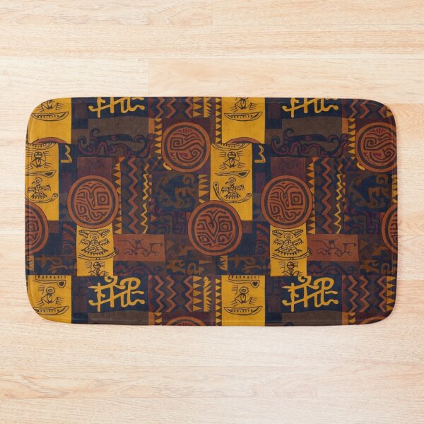 Item preview, Ancient Totems - Ethnic Mayan and Aztec Geometric Seamless Pattern designed and sold by myforestfog.