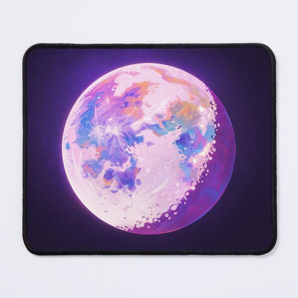 Item preview, Chromatic Moon — Fantasy Full Moon in Purple & Pink designed and sold by ZAKAABDE2020.