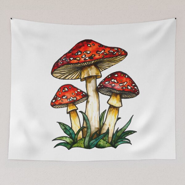 Item preview, Fairy-tale mushrooms designed and sold by uunaa.