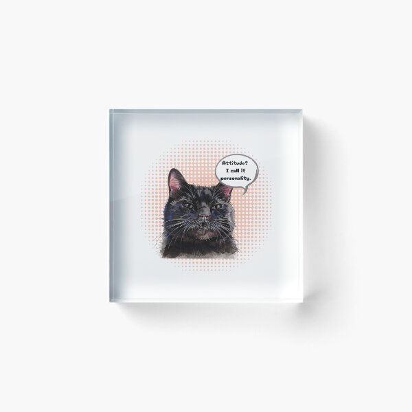 Item preview,  snarky introvert black  cute  cat ver 3h |animal  humour black Cat |animals meme-Funny Pet Lover Meme – Cute Cat & Dog Sticker | Kitty Kitten Animal Humor | Cat Lover Gift designed and sold by mndesignworx.