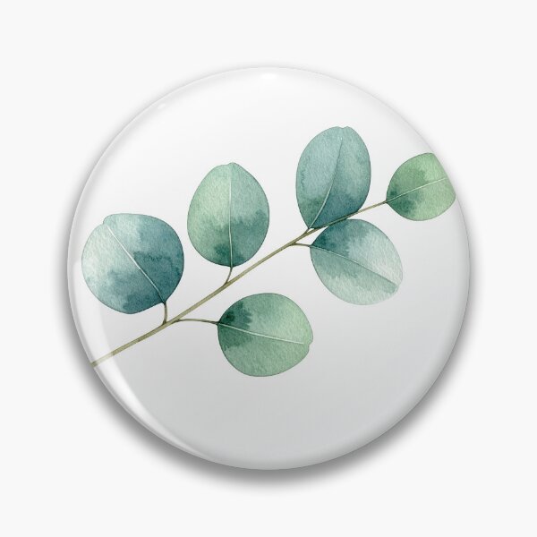 Item preview, Minimal Eucalyptus Leaf Botanical Watercolor Art designed and sold by Rutvain.