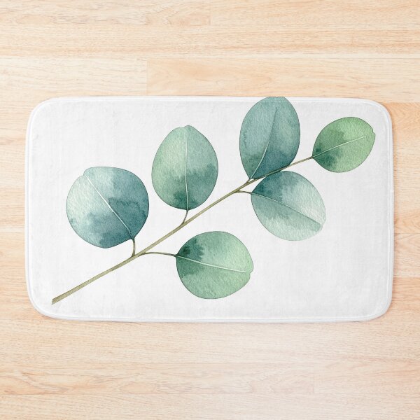 Item preview, Minimal Eucalyptus Leaf Botanical Watercolor Art designed and sold by Rutvain.