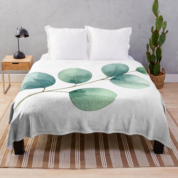 Item preview, Minimal Eucalyptus Leaf Botanical Watercolor Art designed and sold by Rutvain.