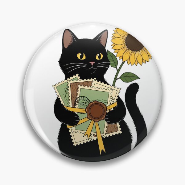 Item preview, Sunflower Stamp Cat designed and sold by pumsquare.