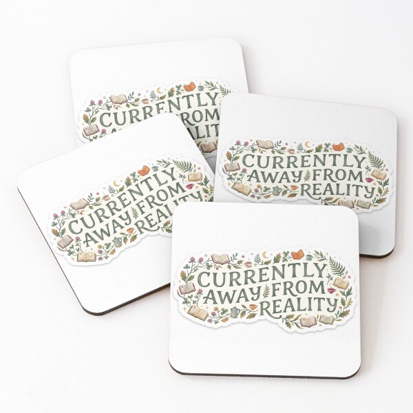 Item preview, Currently Away From Reality | Cozy Bookworm Emblem designed and sold by radhikakgarg14.
