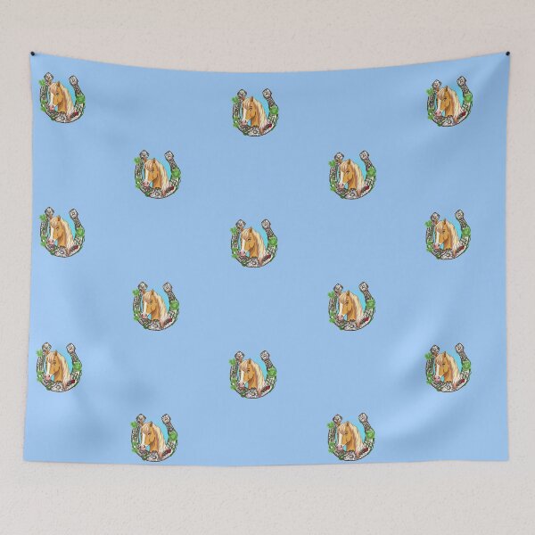 Item preview, Lucky Horseshoe and Horse Portrait Art  designed and sold by TeamLouOfficial.