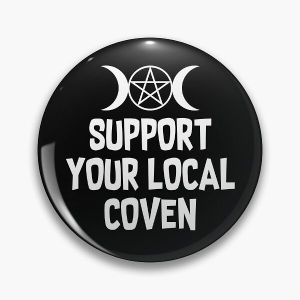 Item preview, Support Your Local Coven Witchcraft Triple Moon Pagan Design designed and sold by ShirtWreck.