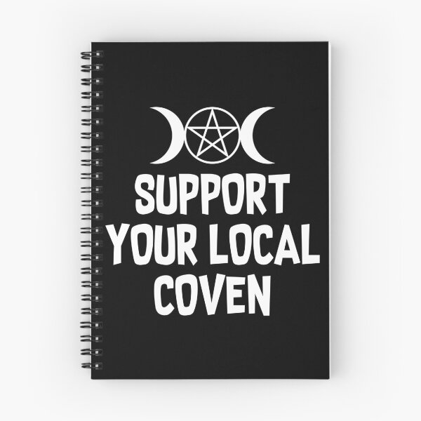 Item preview, Support Your Local Coven Witchcraft Triple Moon Pagan Design designed and sold by ShirtWreck.