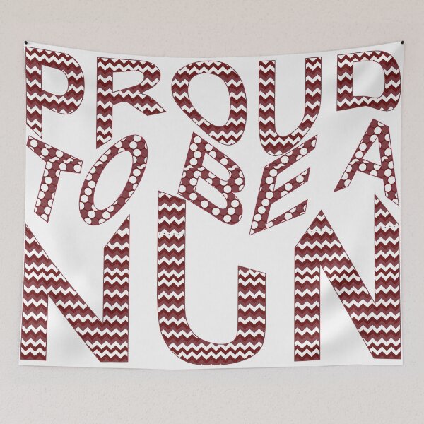 Item preview, Proud To Be A Nun Wavy Text designed and sold by TheIconSmith.