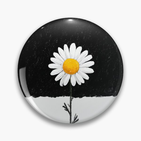 Item preview, Minimal Black and White Daisy Simple Elegant Floral Design designed and sold by daila70.