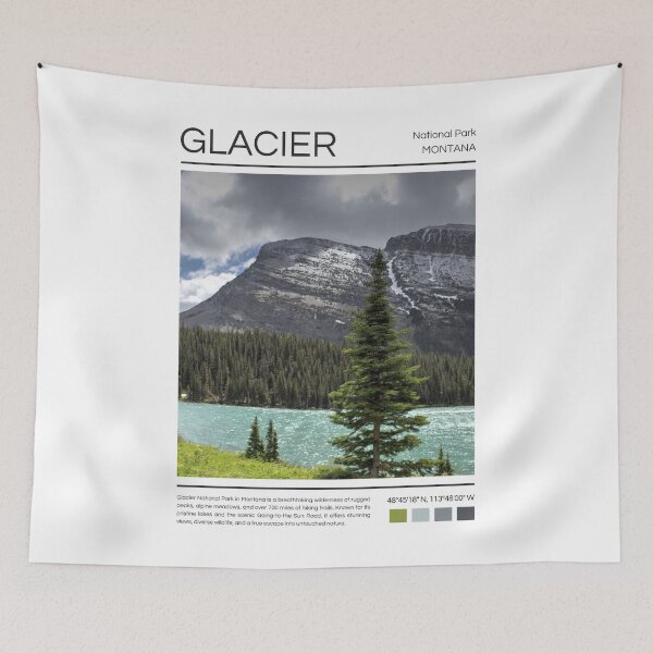 Item preview, Glacier National Park - Montana  designed and sold by StudioRedKoala.