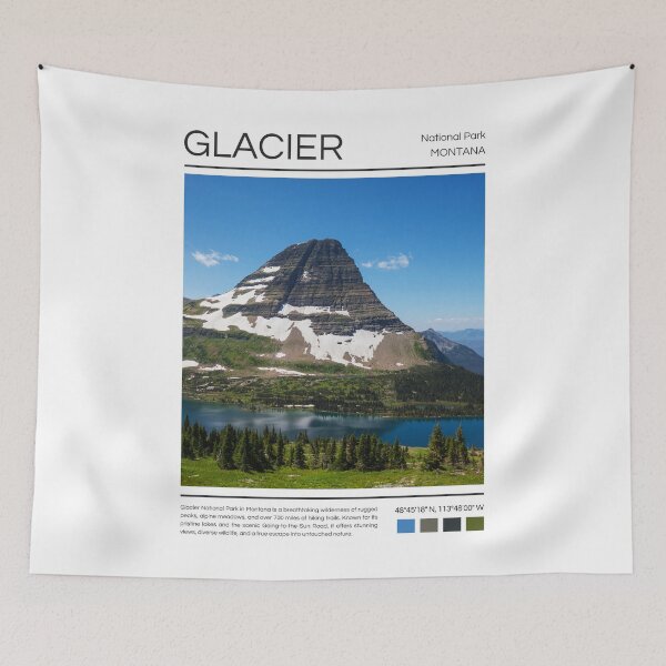 Item preview, Glacier National Park - Montana  designed and sold by StudioRedKoala.