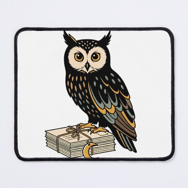 Item preview, Crescent Postcard Owl designed and sold by pumsquare.