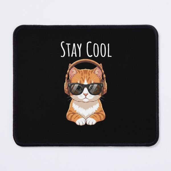 Item preview, Stay cool - chilled cat designed and sold by MusicalmeStudio.