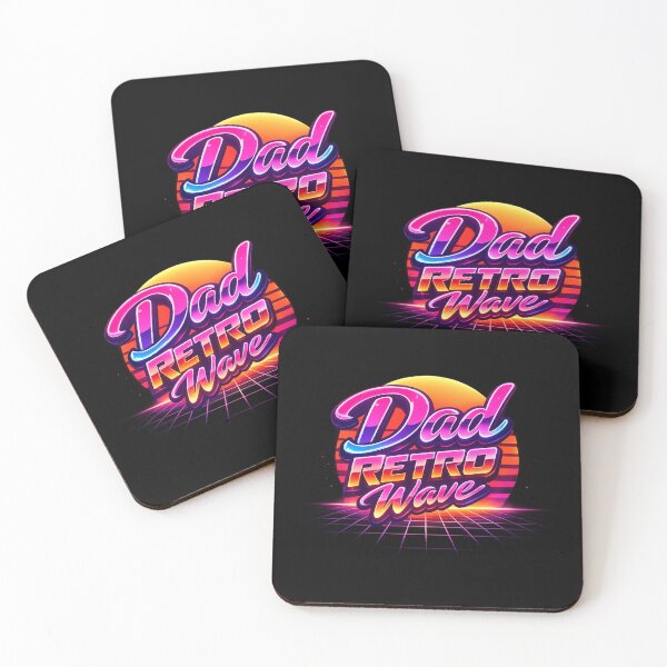 Item preview, Dad Retro Wave - Neon Synthwave Typography Design designed and sold by MKreative Studio.