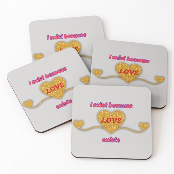 Item preview, I Exist Because Love Inspirational Design designed and sold by Ginastle26.