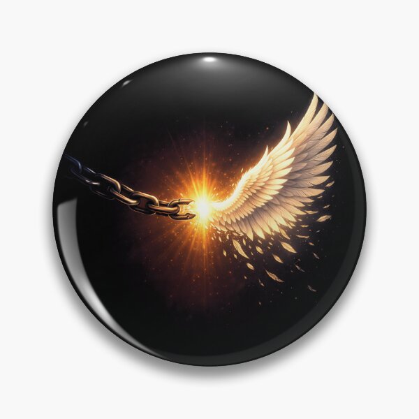 Item preview, Broken Chains Turn Into Wings – Freedom & Transformation Symbol designed and sold by FunkyVista.