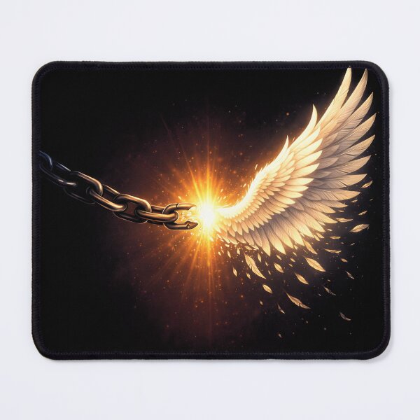 Item preview, Broken Chains Turn Into Wings – Freedom & Transformation Symbol designed and sold by FunkyVista.
