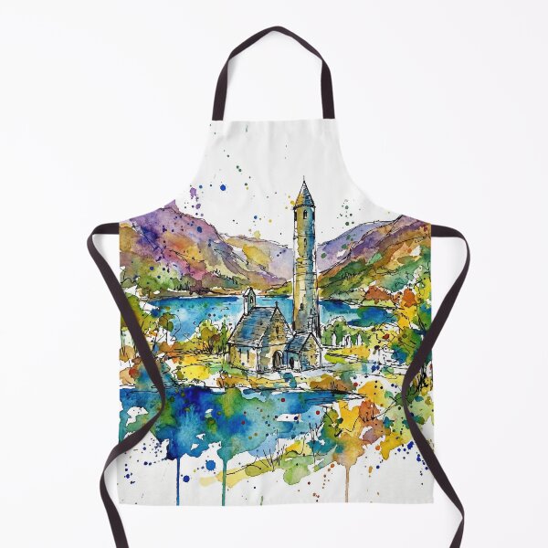 Item preview, Glendalough Ink & Watercolour Ireland Landscape Art designed and sold by Printpix.