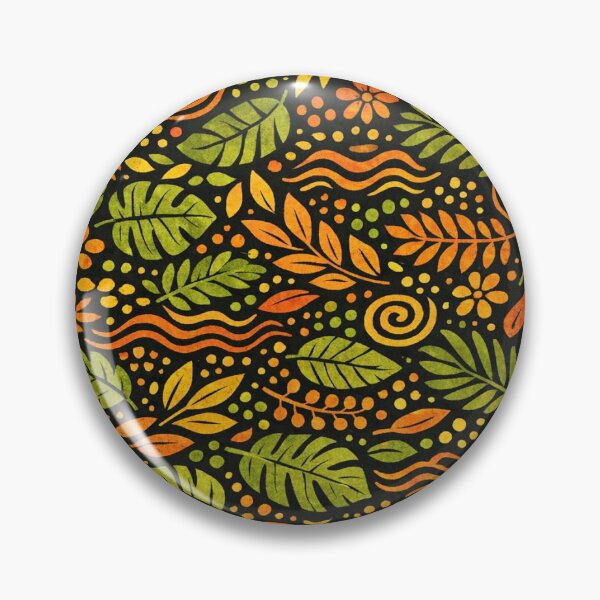 Item preview, Midnight Jungle - Tribal Tropical Leaves Seamless Pattern designed and sold by myforestfog.
