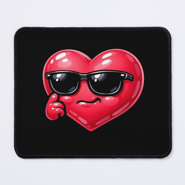 Item preview, Thinking 3D Heart – Funny Retro 90s Style Character designed and sold by Timeless Junction.