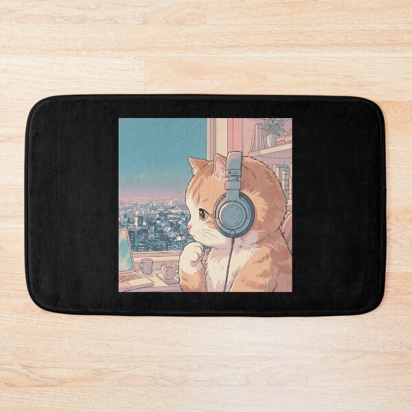 Item preview, Lo-Fi Cat - chill vibes designed and sold by MusicalmeStudio.