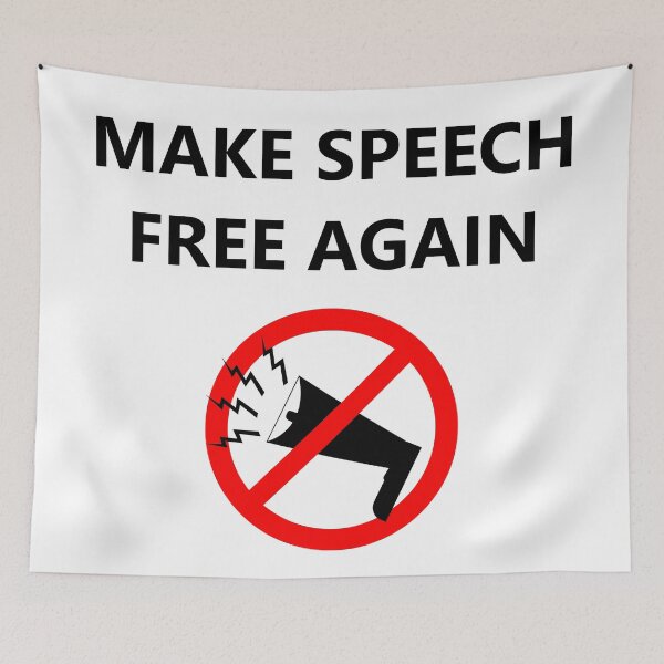 Item preview, Make Speech Free Again designed and sold by RebarForOwt.