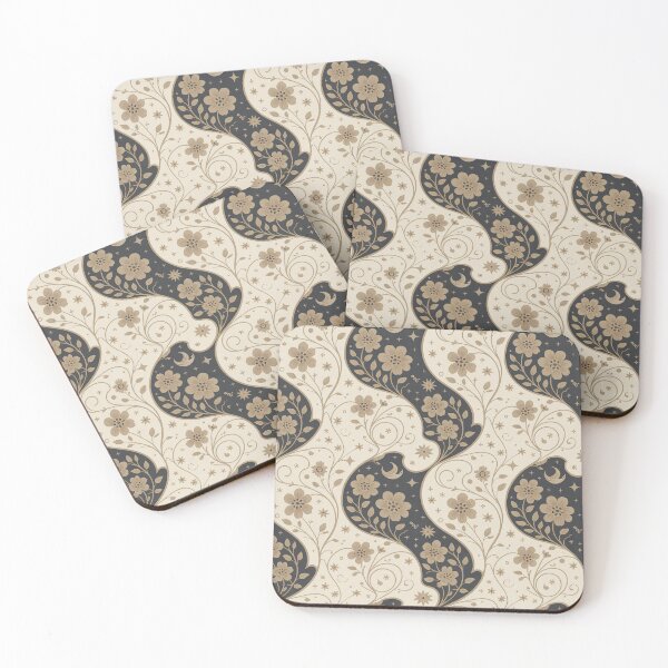 Item preview, Celestial Gold Floral Pattern – Klimt Inspired Art Nouveau Seamless Design designed and sold by Tamas Das.