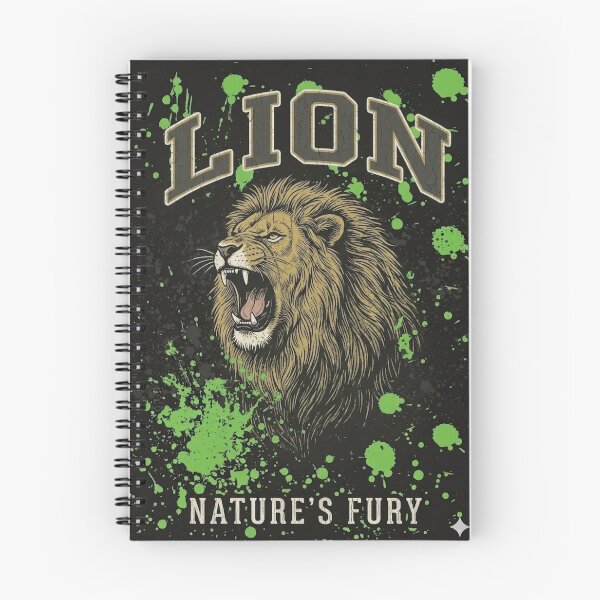 Item preview, Vintage Roaring Lion "Nature's Fury" designed and sold by CoolLookClothes.