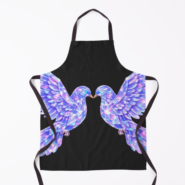 Item preview, Neon Holographic Glass Art Dove designed and sold by Nika Art Studio.