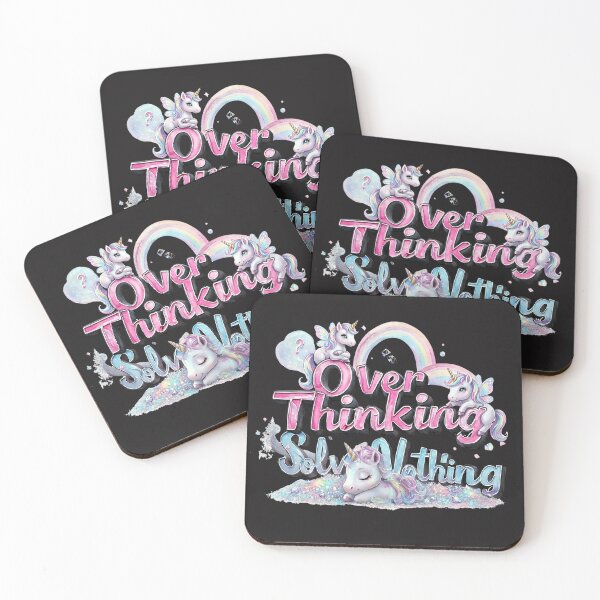 Item preview, Unicorn Overthinking - Pastel Glitter & Magic designed and sold by ArtisticDesignsbyLinda.