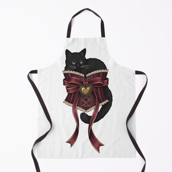 Item preview, Corset Ribbon Black Cat designed and sold by IllumeInk.