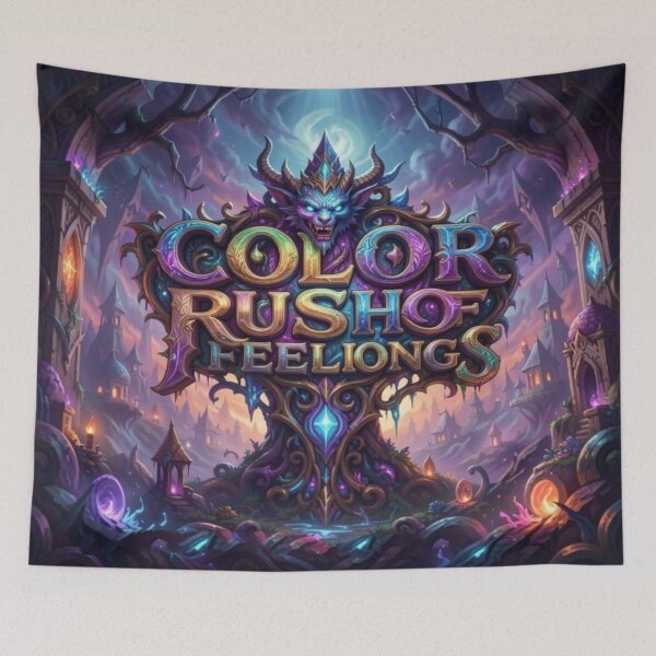 Item preview, Color Rush of Feelings – Fantastic fantasy art in vibrant colors and mystical energy designed and sold by FotoworldEdel.