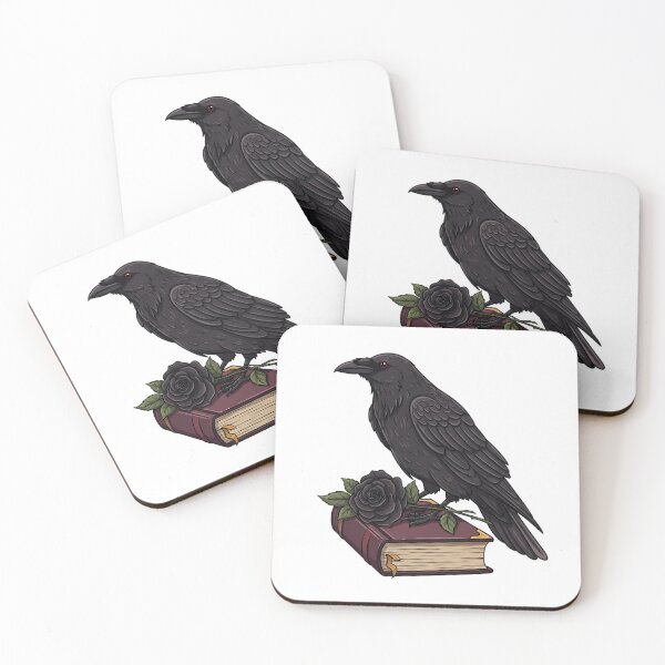 Item preview, Spellbook Rose Raven designed and sold by IllumeInk.