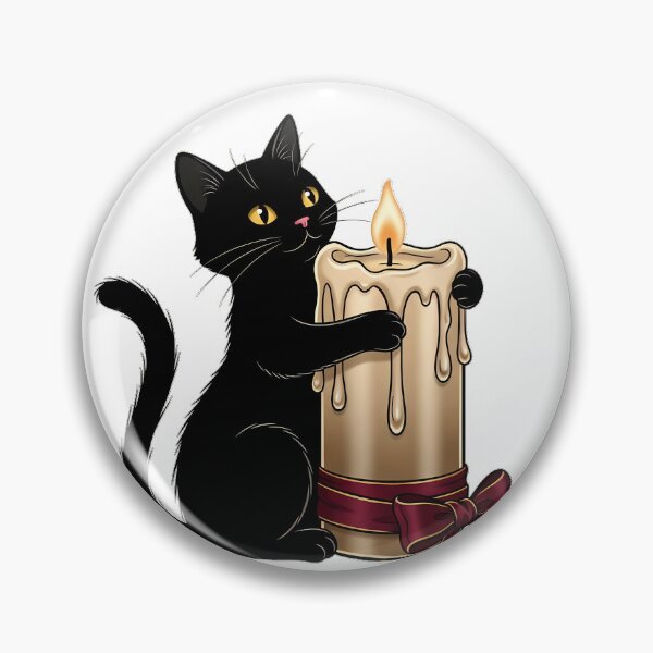 Item preview, Velvet Prayer Candle Cat designed and sold by IllumeInk.