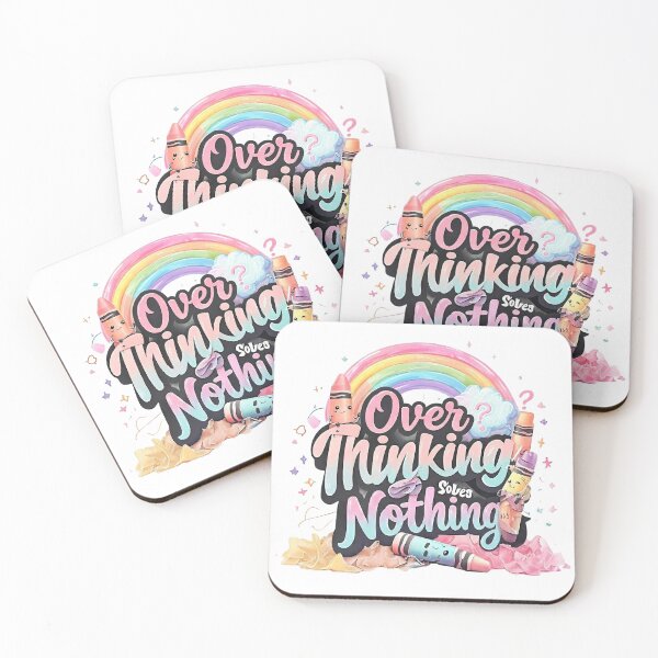 Item preview, Crayon Rainbow - Overthinking Solves Nothing designed and sold by ArtisticDesignsbyLinda.