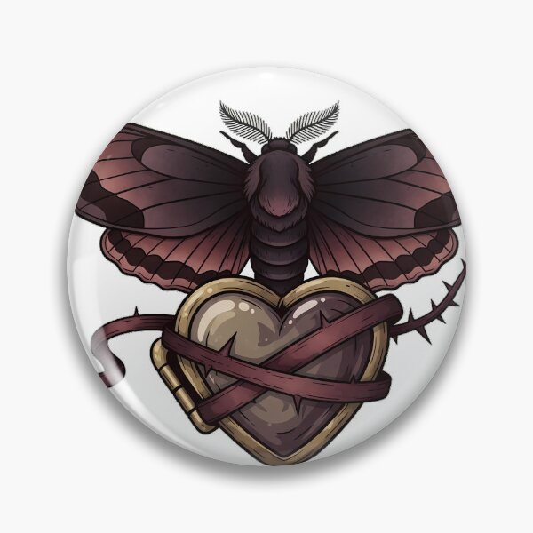 Item preview, Thorn Locket Moth designed and sold by IllumeInk.