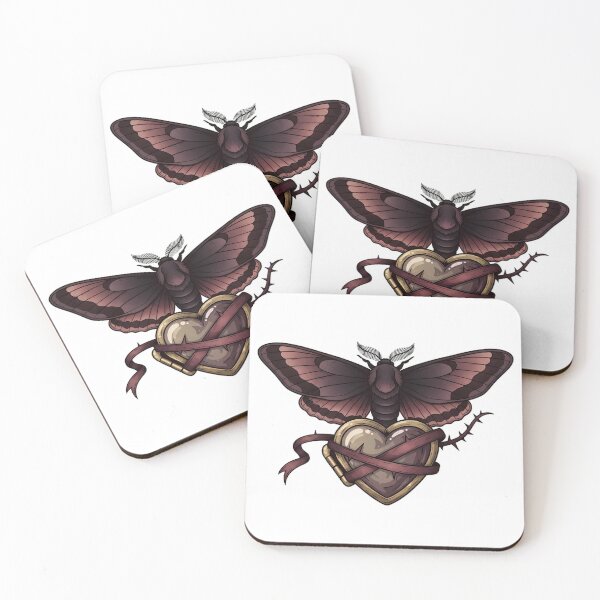 Item preview, Thorn Locket Moth designed and sold by IllumeInk.