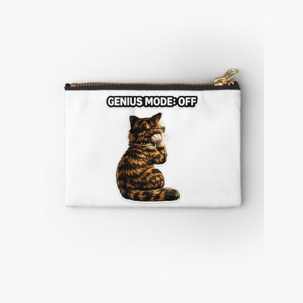 Item preview, Genius Mode Off Funny Cat Meme Design designed and sold by Serene Whiskers.