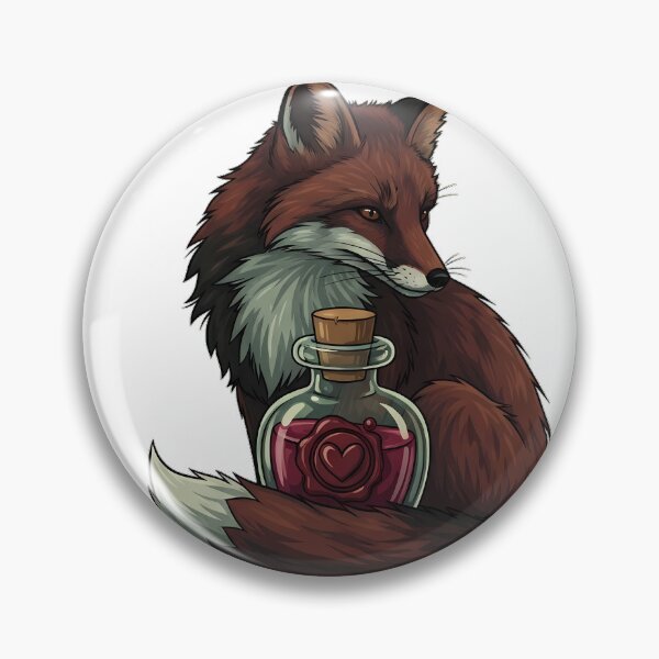 Item preview, Apothecary Heart Fox designed and sold by IllumeInk.