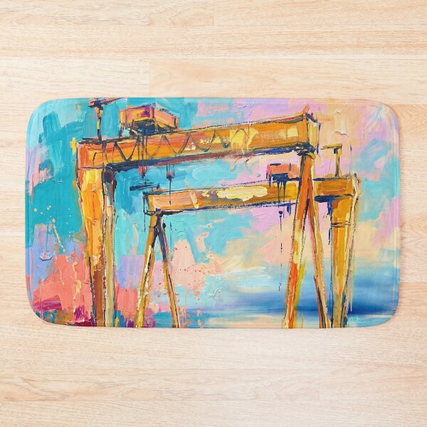 Item preview, Harland and Wolff Cranes Abstract Art Print designed and sold by Printpix.